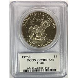 1973-S IKE CLAD DOLLARS PCGS PR69