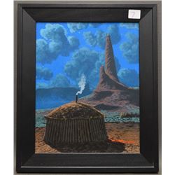 NAVAJO INDIAN PAINTING (FRED CLEVELAND)