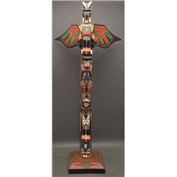 KWAKIUTL INDIAN   TOTEM POLE