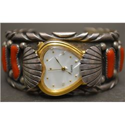 NAVAJO INDIAN WATCH BRACELET