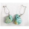 Image 2 : Navajo Turquoise Nugget Necklace & Earrings