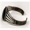 Image 2 : Elegant Navajo Sterling Onyx Cuff Bracelet