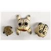 Image 2 : 3 Native American Pottery Frog Miniatures