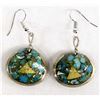 Image 1 : Vintage Santo Domingo Overlay Shell Earrings