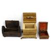 Image 2 : 3 Ethnic Lidded Wood Boxes