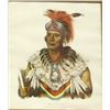 Image 4 : Pair of Vintage Native American Chief Prints