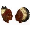 Image 1 : Pair of Composition Native American Plaques