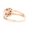 Image 3 : 1.42 ctw Pink Sapphire And Diamond Ring - 14KT Rose Gold