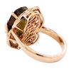 Image 3 : 8.80 ctwGolden Tourmaline And Diamond Ring - 14KT Rose Gold