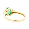 Image 3 : 1.08 ctw Emerald And Diamond Ring - 14KT Yellow Gold