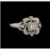 Image 1 : 14KT White Gold 0.79 ctw Diamond Ring