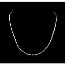 7.01 ctw Diamond Necklace - 18KT White Gold