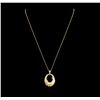 Image 1 : 0.74 ctw Diamond Pendant & Chain - 14KT Yellow Gold