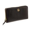 Gucci Black Leather Marmont Zippy Wallet