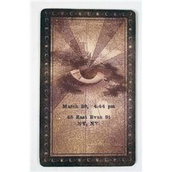 Now You See Me Screen Used Tarot Card Movie Props