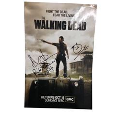 The Walking Dead Andrew Lincoln Signed Poster