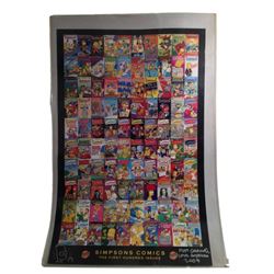 Matt Groening Signed Simpsons Comic Book Poster