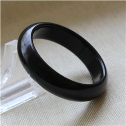 Natural Black Jade Bangle