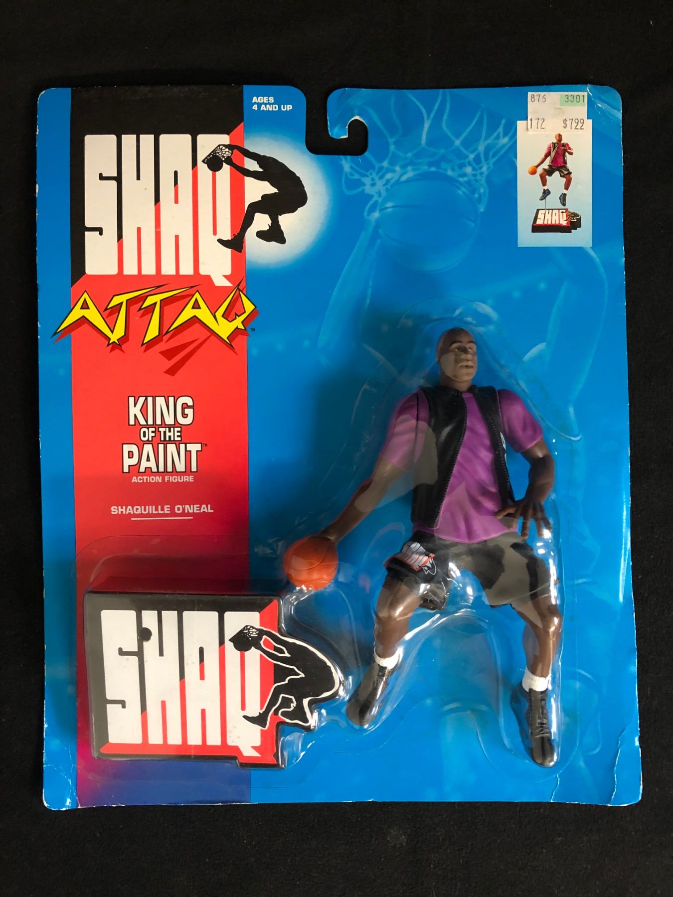 SHAQ ATTACK "KING OF THE PAINT" ACTION FIGURE