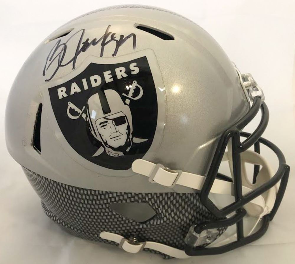Bo Jackson Signed Oakland Raiders FullSize Speed Helmet (JSA COA)