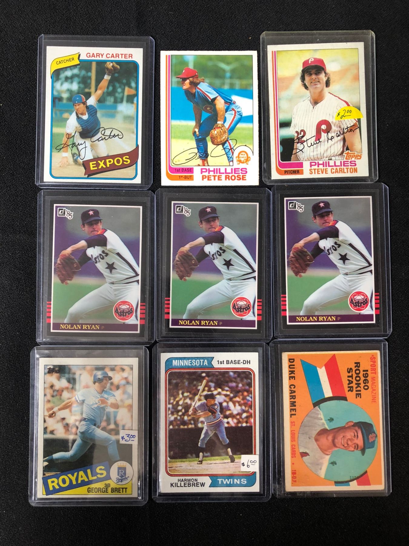 VINTAGE BASEBALL CARD LOT