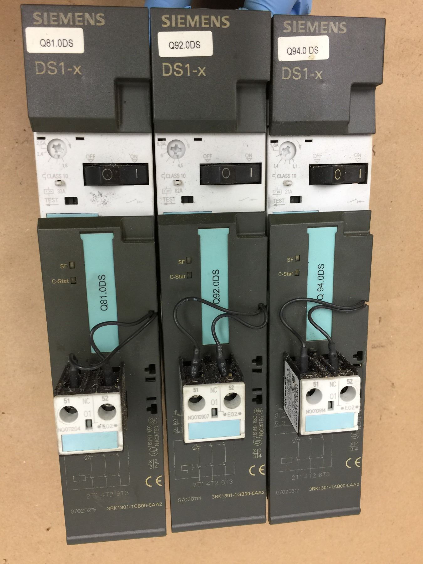 Motor Starters Module (3) Siemens Motor Starter Module *SEE PICS FOR PART NUMBERS*
