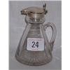 Image 1 : LONDON SILVER MOUNTED VINEGAR BOTTLE