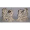 Image 1 : PAIR OF WALLY DOGS WITH GLASS EYES(SL. DAMAGED)