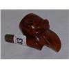 Image 1 : BIRMINGHAM SILVER MOUNTED ANIMAL PIPE