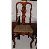 Image 1 : HIGH BACKED INLAID MAHOGANY SINGLE CHAIR ON BALL 