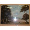 Image 1 : 14" X 20½" GILT FRAMED WATER COLOUR "SHEEP GRAZIN