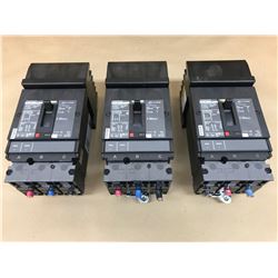 (3) SQUARE D HJ 150 HJA36100 CIRCUIT BREAKER