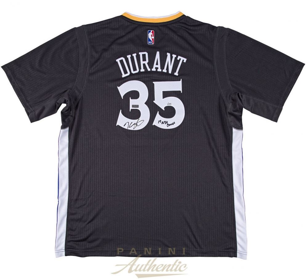 Kevin Durant Signed Warriors Adidas Jersey Inscribed