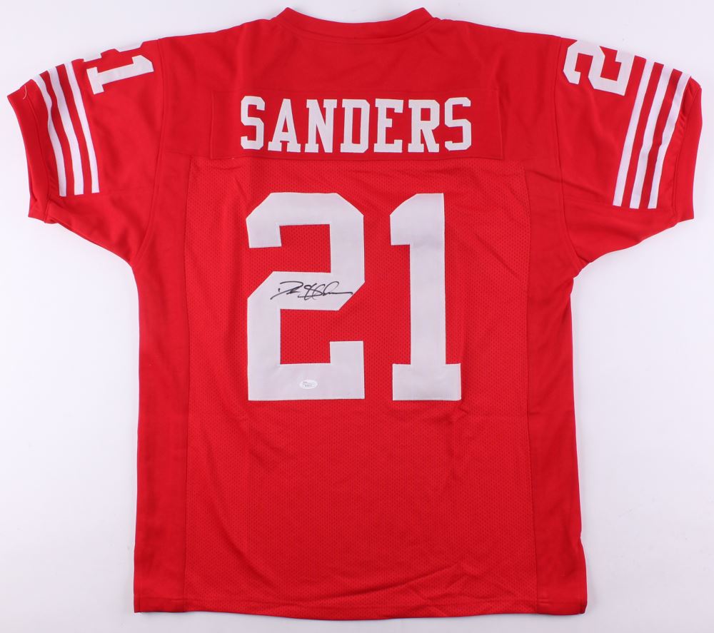 Deion Sanders Signed 49ers Jersey (JSA COA)