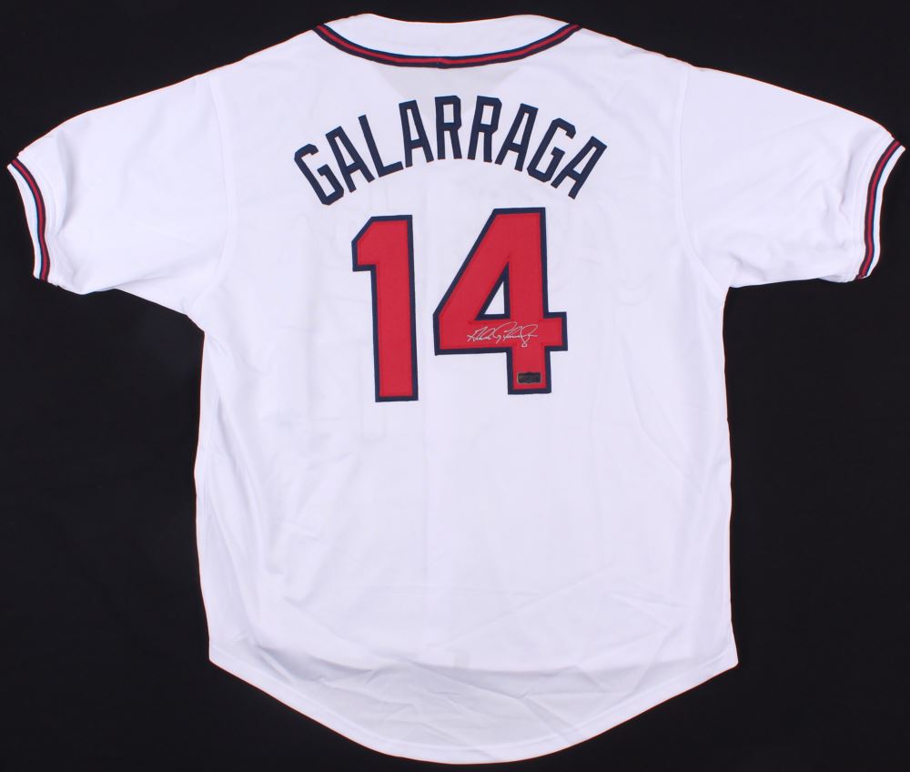 Andres Galarraga Signed Braves Jersey (Radtke COA)