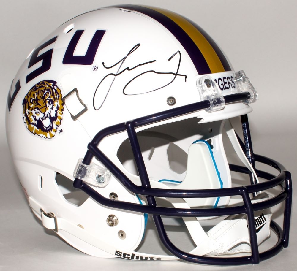 Leonard Signed LSU Tigers FullSize Helmet (Panini COA)
