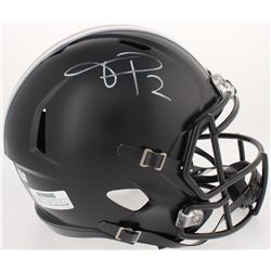 Terrelle Pryor Signed Ohio State Buckeyes Full-Size Custom Matte Black Speed Helmet (Radtke COA)
