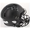 Image 1 : Terrelle Pryor Signed Ohio State Buckeyes Full-Size Custom Matte Black Speed Helmet (Radtke COA)
