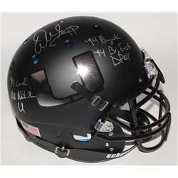 Warren Sapp Signed Miami Hurricanes Custom Matte Full-Size Authentic On-Field Helmet with (4) Inscri