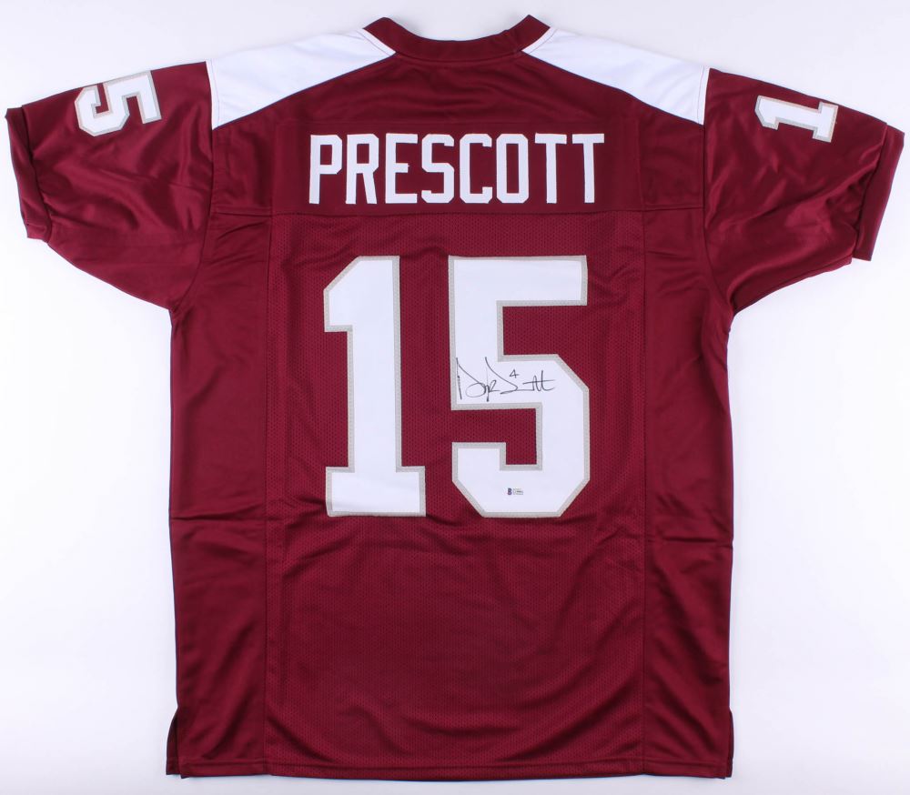 Dak Prescott Signed Mississippi State Bulldogs Jersey