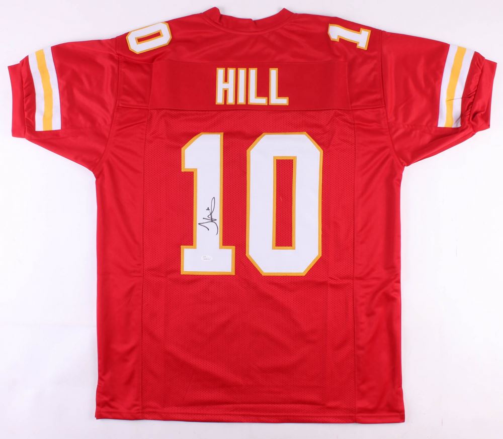 Tyreek Hill Signed Kansas City Chiefs Jersey (JSA COA) Tyreek Hill Signed Kansas City Chiefs Jersey (JSA COA)