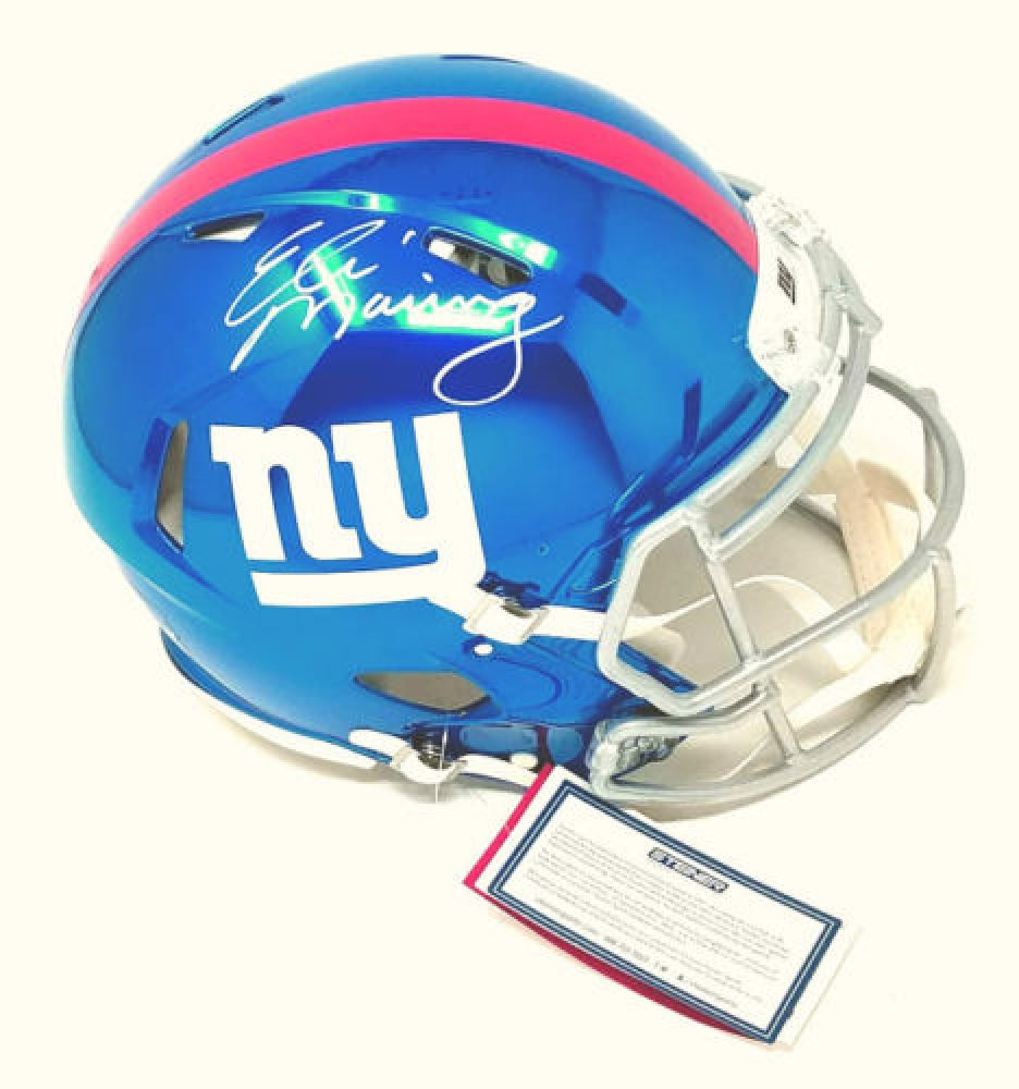 New York Giants PSA//DNA Autographed Full Size Riddell Speed Football Helmet Eli Manning