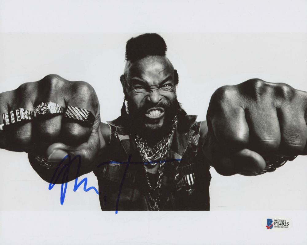 Mr. T Signed 8x10 Photo (Beckett COA)