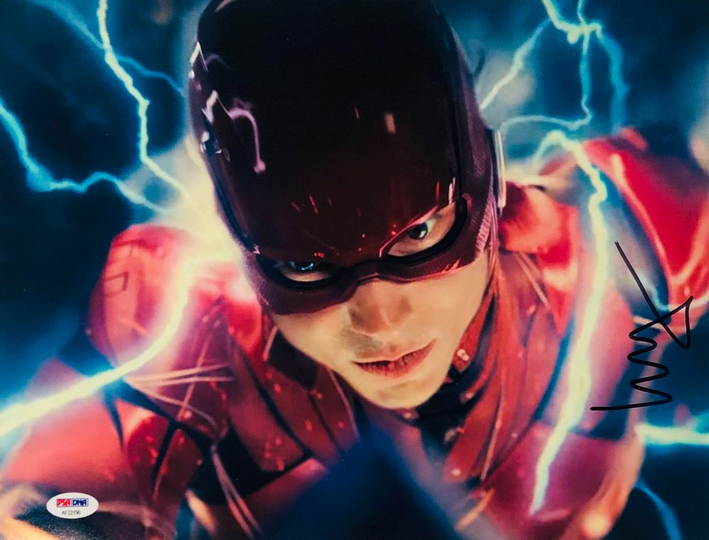 Ezra Miller Signed "Justice League" 11x14 Photo (PSA COA)