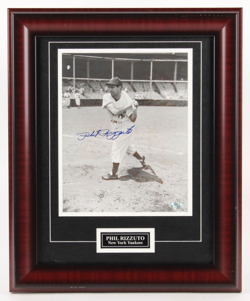 Phil Rizzuto Signed New York Yankees 14x17 Custom Framed Photo Display ...