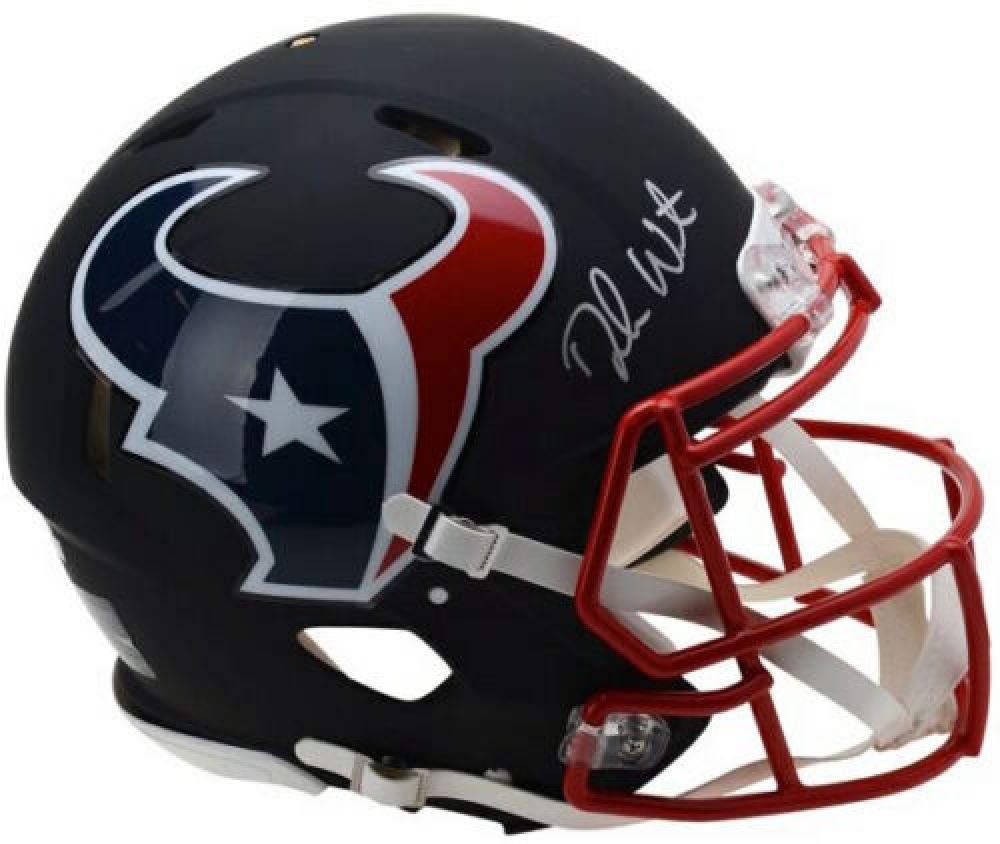 Deshaun Watson Signed Houston Texans Custom Matte Black FullSize