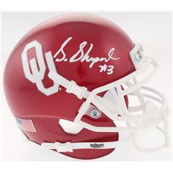 Sterling Shepard Signed Oklahoma Sooners Mini Helmet (JSA COA)