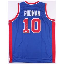 Dennis Rodman Signed Detroit Pistons Jersey (JSA COA)