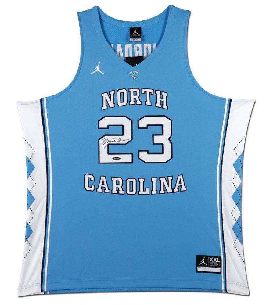 Michael Jordan Signed North Carolina Tar Heels Jersey (UDA COA)