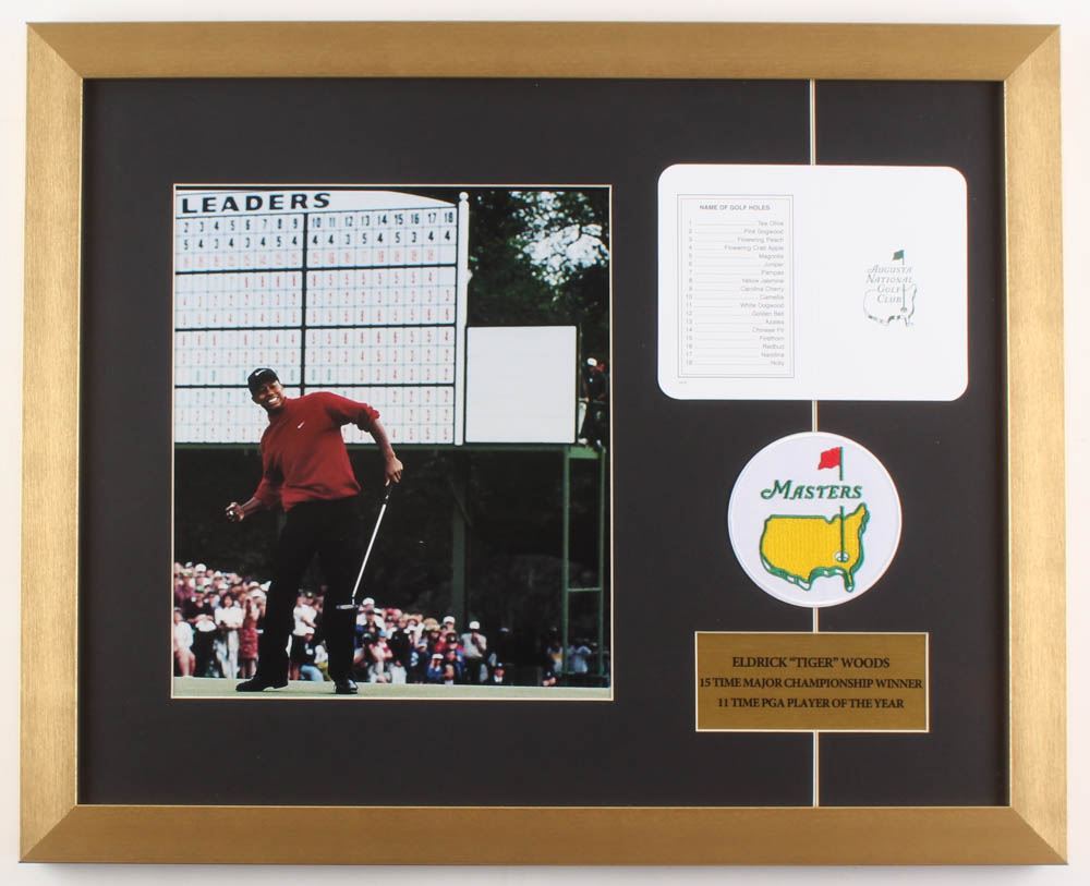 Tiger Woods "The Masters" 17x21 Custom Framed Photo Display with